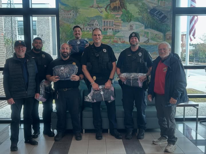 Council and Assembly Coats for Kids Presentation to the Bluffton Police Department